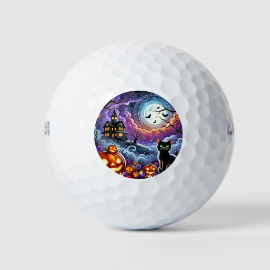 Spooky Vibes Golfballen (Voorkant)