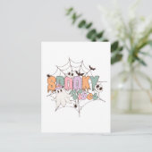 Spooky Vibes Halloween Briefkaart (Staand voorkant)