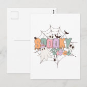 Spooky Vibes Halloween Briefkaart (Voorkant / Achterkant)