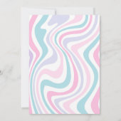 Spooky Vibes Halloween Cute Groovy Ghost Birthday Kaart (Achterkant)