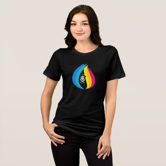 Spooky Vibes – Halloween Design Dames T-Shirt (Voorkant volledig)