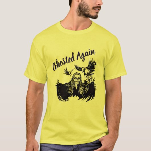 Spooky Vibes – Halloween Design Heren T-Shirt Des (Voorkant)