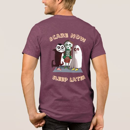 Spooky Vibes – Halloween Design Men’s T-Shirt Des (Achterkant)