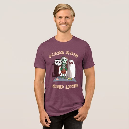 Spooky Vibes – Halloween Design Men’s T-Shirt Des (Voorkant volledig)