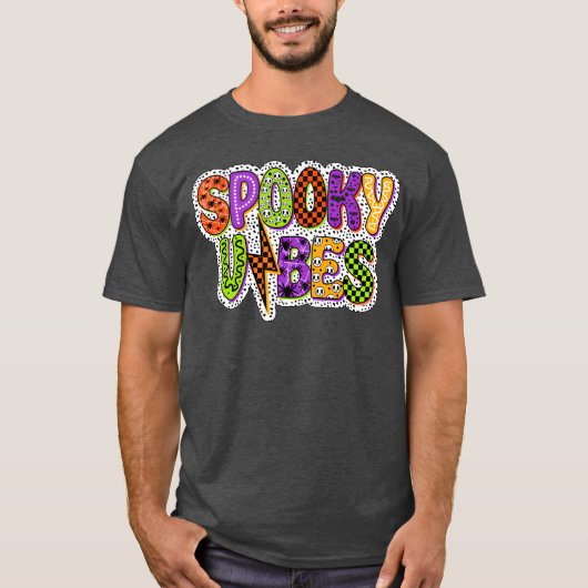 Spooky Vibes Halloween familie T-shirt (Voorkant)