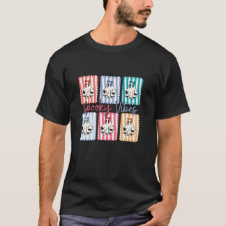 Spooky Vibes Halloween Ghosts Variety T-shirt