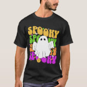 Spooky Vibes: Halloween grafisch T-shirt (Voorkant)