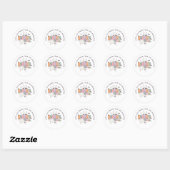 Spooky Vibes Halloween Groovy Treat Bag Sticker (Vel)