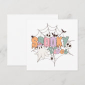 Spooky Vibes Halloween Kaart (Voorkant / Achterkant)