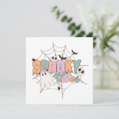 Spooky Vibes Halloween Kaart (Staand voorkant)