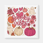 Spooky Vibes - Halloween Magneet (Voorkant)