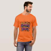 Spooky Vibes Halloween Mannen T-Shirt (Voorkant volledig)