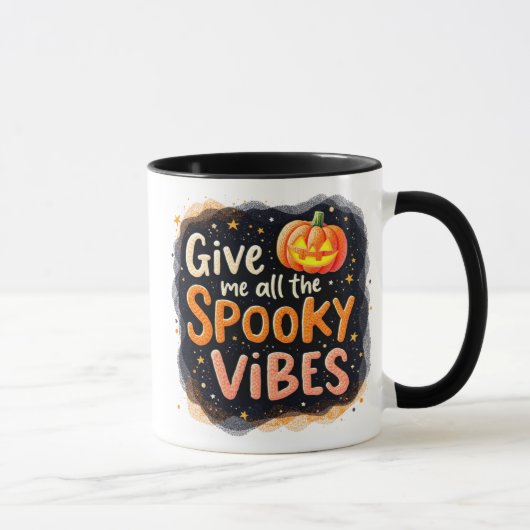 Spooky Vibes Halloween Mok (Rechts)