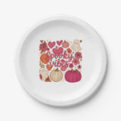 Spooky Vibes - Halloween Papieren Bordje (Voorkant)