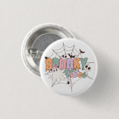 Spooky Vibes Halloween Ronde Button 3,2 Cm (Voorkant /achterkant)