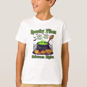 Spooky Vibes Halloween Shirt voor kinderen (Voorkant)