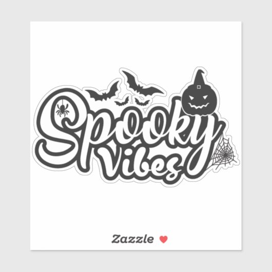 Spooky Vibes Halloween Sticker (Vel)