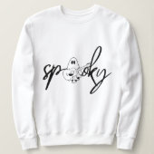 Spooky Vibes Halloween sweatshirt, ghost Trui (Design voorkant)