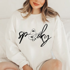 Spooky Vibes Halloween sweatshirt, ghost Trui