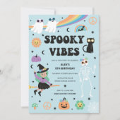 Spooky Vibes Halloween uitnodiging (Voorkant)