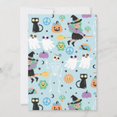 Spooky Vibes Halloween uitnodiging (Achterkant)