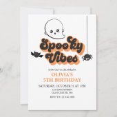 Spooky Vibes Halloween Verjaardagsuitnodiging Kaart (Voorkant)