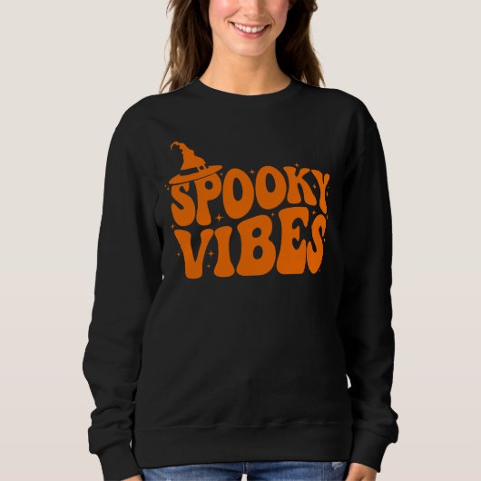 Spooky Vibes, Halloween Vrouwen Trui (Voorkant)