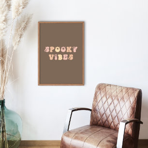Spooky Vibes Halloween Wall Art Poster