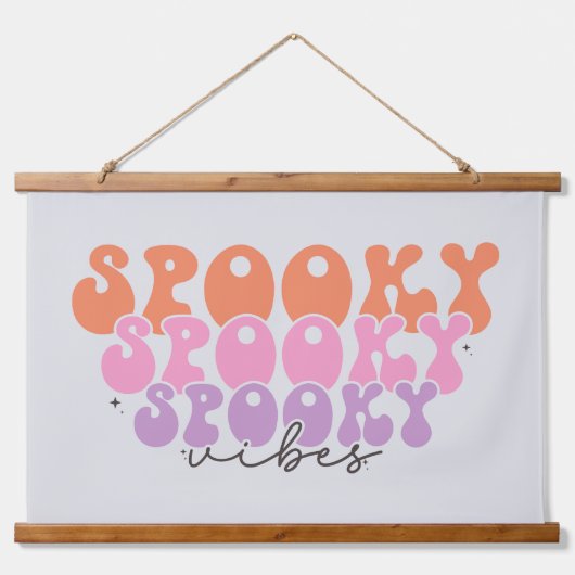 Spooky Vibes Hangend Wandkleed (Voorkant)