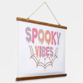 Spooky Vibes Hangend Wandkleed (Gebogen)