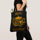 Spooky Vibes Happy Hallowen Tote Bag (Dichtbij)