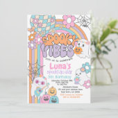 Spooky Vibes Hippie Halloween ANY AGE Kaart (Staand voorkant)