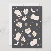 Spooky Vibes Hippie Halloween Party Kaart (Achterkant)