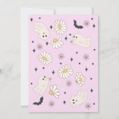 Spooky Vibes Hippie Halloween Party Kaart (Achterkant)