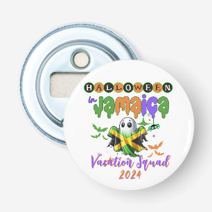 Spooky Vibes in Jamaica Tropische Halloween Fun Button Flesopener
