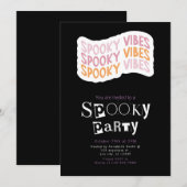 Spooky vibes moderne minimalistische Halloween Kaart (Voorkant / Achterkant)