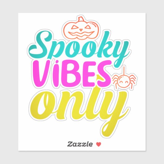 Spooky Vibes Only-40378 Sticker (Vel)