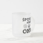 Spooky Vibes Only-67293 Hoodie Matglas Koffiemok (Voorkant rechts)