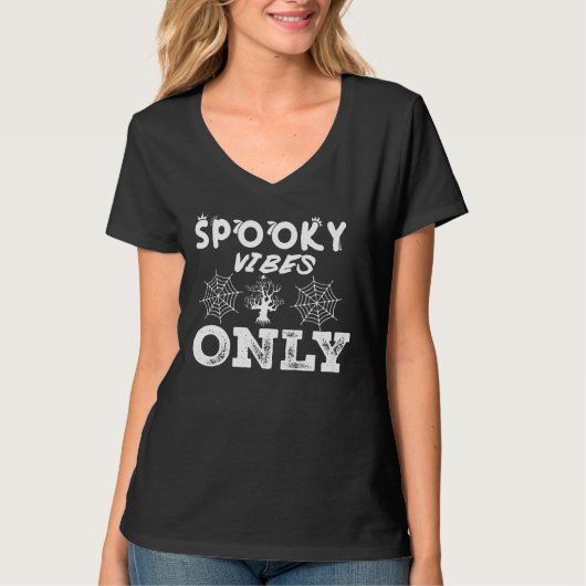 Spooky Vibes Only-67293 Trui T-shirt (Voorkant)