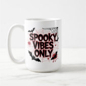 Spooky Vibes Only Aesthetic Design-67503 Koffiemok (Links)