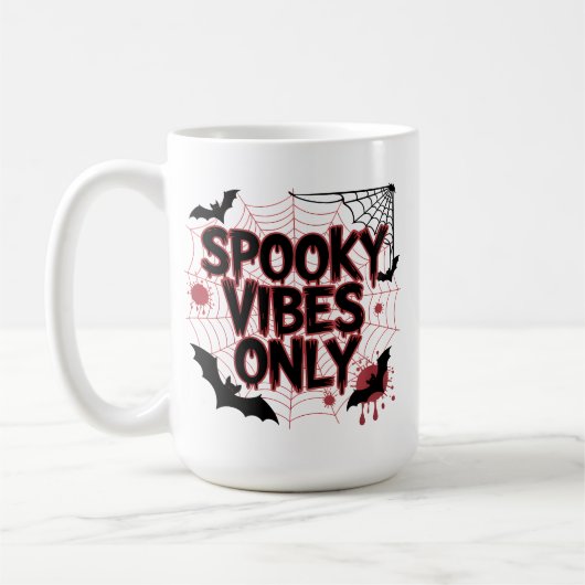 Spooky Vibes Only Aesthetic Design-67503 Koffiemok (Links)