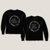 Spooky Vibes Only Familienaam Halloween T-shirt (Voorkant /achterkant)