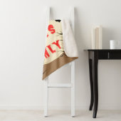 Spooky Vibes Only Halloween Bat en Bloedspetter Sherpa Deken (In situ)