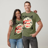 Spooky Vibes Only Halloween Bat en Bloedspetter T-shirt (Unisex)