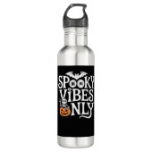 Spooky Vibes Only Halloween Luiaard Oversized T-sh Waterfles (Voorkant)