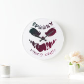 Spooky Vibes Only-Halloween Monster  Grote Klok (Huis)