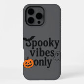 Spooky Vibes Only 🎃 | Halloween Sticker Design iPhone Hoesje (Achterkant)