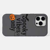 Spooky Vibes Only 🎃 | Halloween Sticker Design iPhone Hoesje (Achterkant horizontaal)