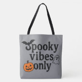  Spooky Vibes Only 🎃 | Halloween Sticker Design Tote Bag (Voorkant)