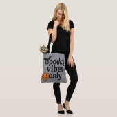  Spooky Vibes Only 🎃 | Halloween Sticker Design Tote Bag (Op model)